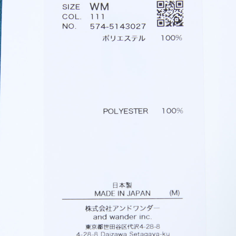 and wander(アンドワンダー) dry breathable SS shirt 画像38