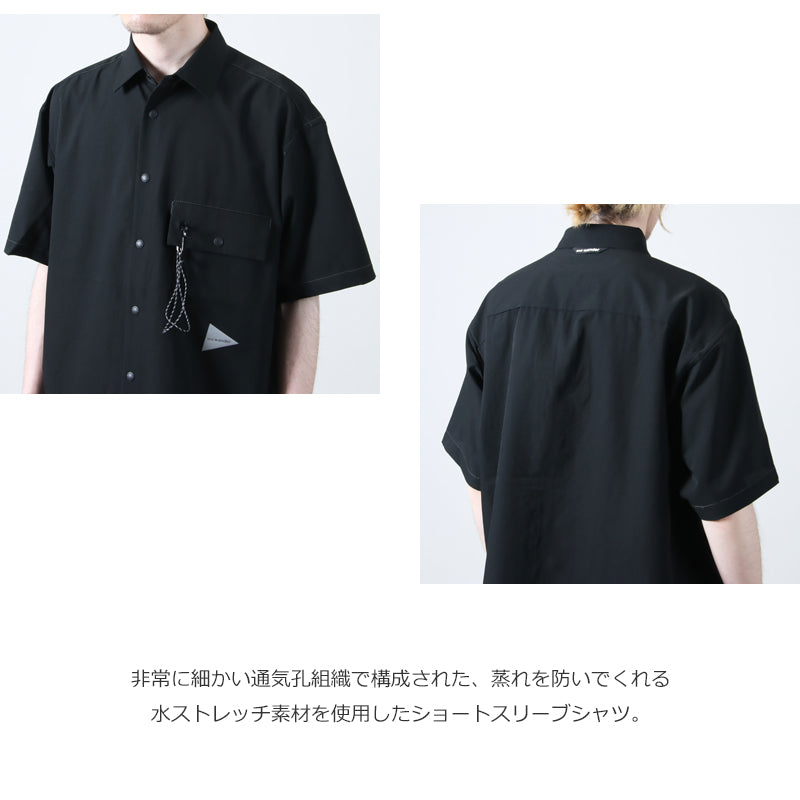 and wander(アンドワンダー) dry breathable SS shirt 画像5