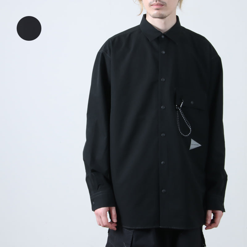and wander(アンドワンダー) dry breathable LS shirt