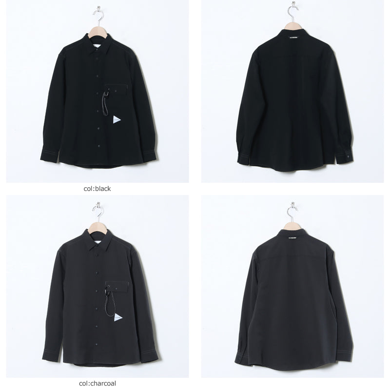and wander(アンドワンダー) dry breathable LS shirt 画像2
