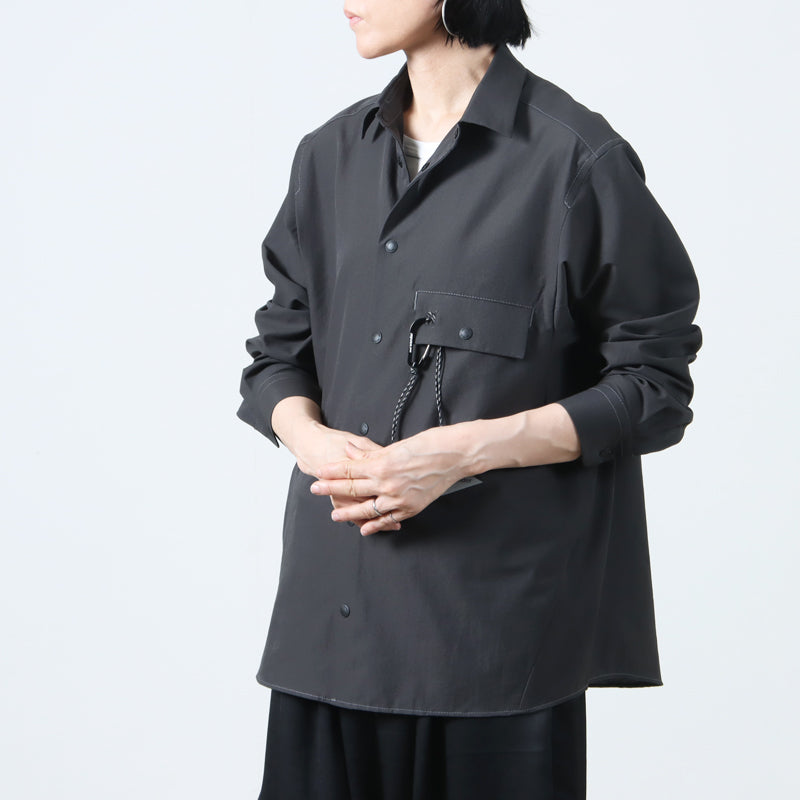and wander(アンドワンダー) dry breathable LS shirt 画像9
