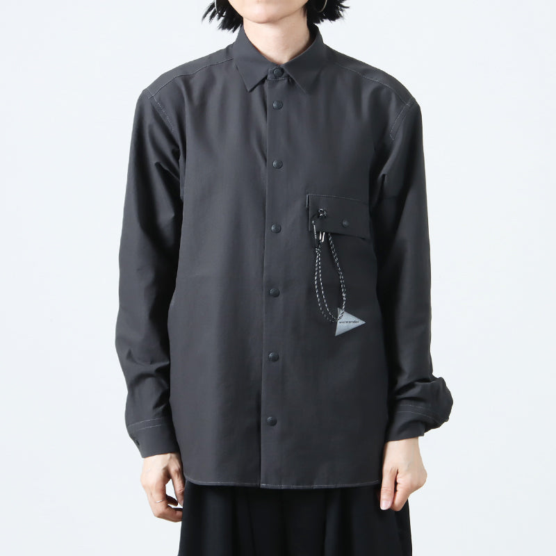 and wander(アンドワンダー) dry breathable LS shirt 画像14