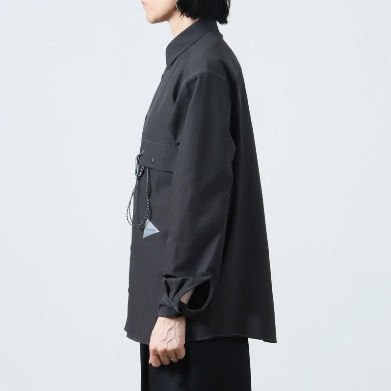 and wander(アンドワンダー) dry breathable LS shirt 画像15