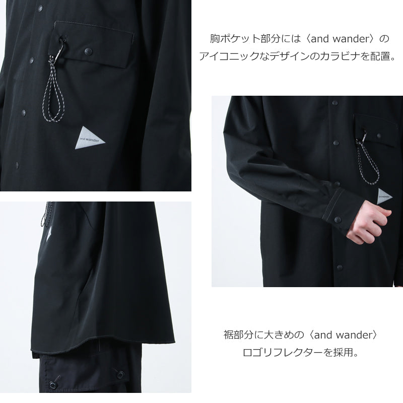 and wander(アンドワンダー) dry breathable LS shirt 画像6