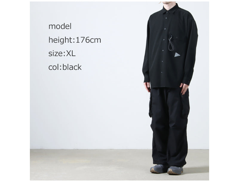 and wander(アンドワンダー) dry breathable LS shirt 画像24