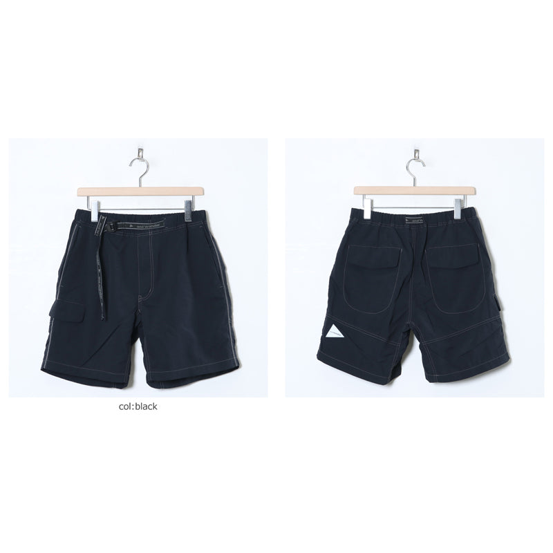 and wander(アンドワンダー) Ny taffeta hiker short pants 画像2