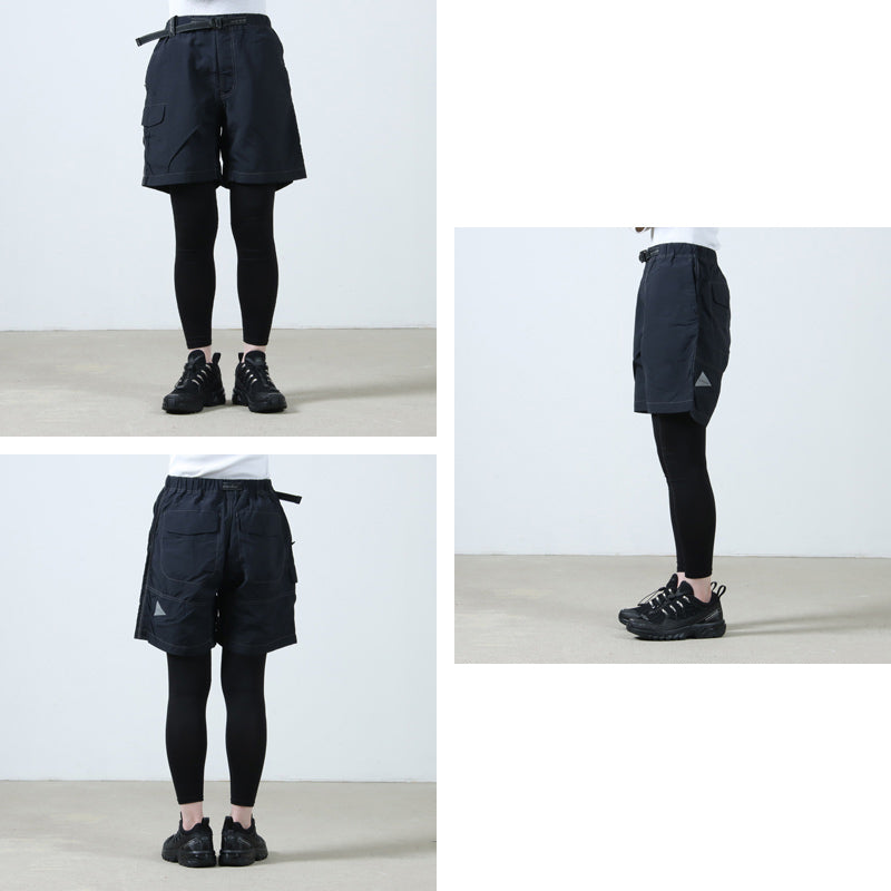 and wander(アンドワンダー) Ny taffeta hiker short pants 画像4