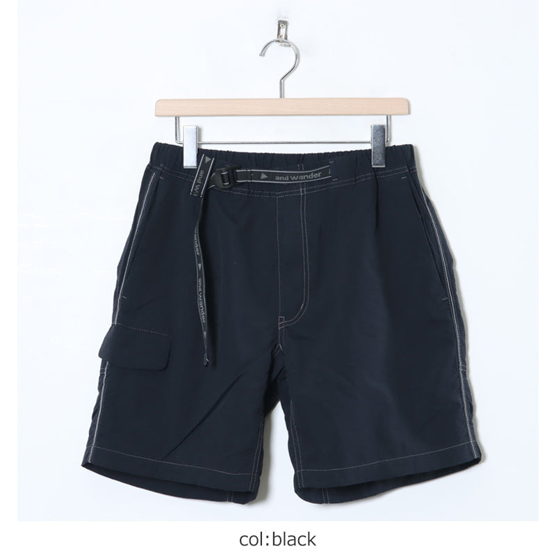 and wander(アンドワンダー) Ny taffeta hiker short pants 画像14