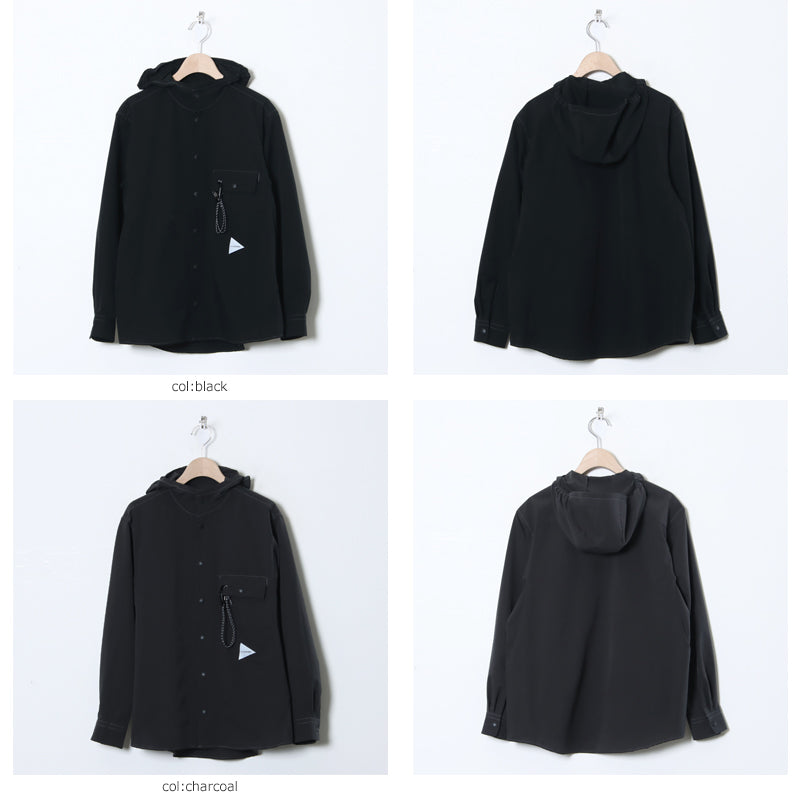 and wander(アンドワンダー) dry breathable hoodie 画像2