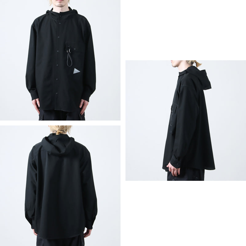and wander(アンドワンダー) dry breathable hoodie 画像3