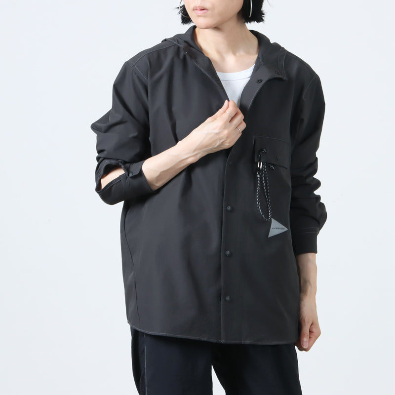 and wander(アンドワンダー) dry breathable hoodie 画像9