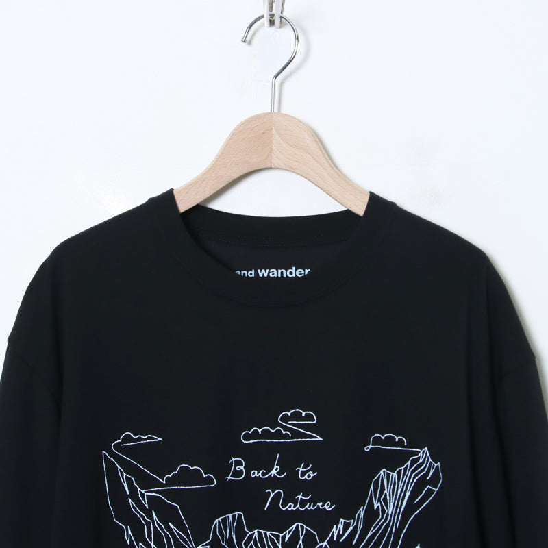 and wander(アンドワンダー) BACK TO NATURE printed SS T 画像27