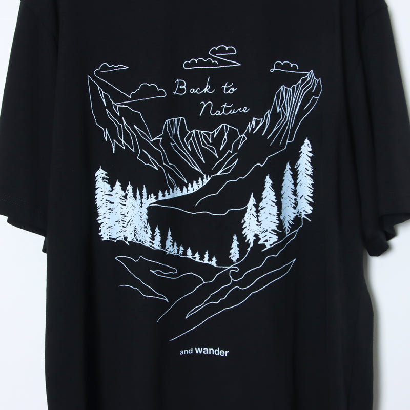 and wander(アンドワンダー) BACK TO NATURE printed SS T 画像28