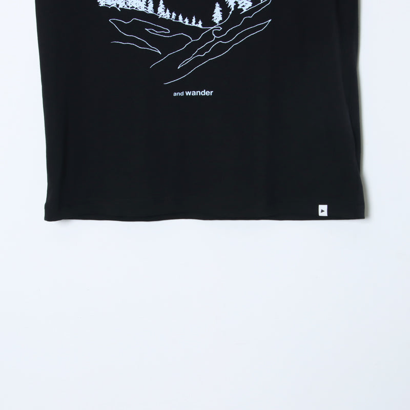 and wander(アンドワンダー) BACK TO NATURE printed SS T 画像32