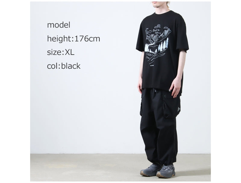 and wander(アンドワンダー) BACK TO NATURE printed SS T 画像24