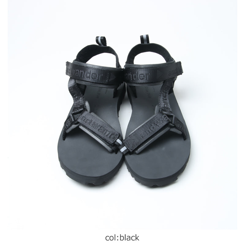and wander(アンドワンダー) Ny JQ tape sandals 画像2
