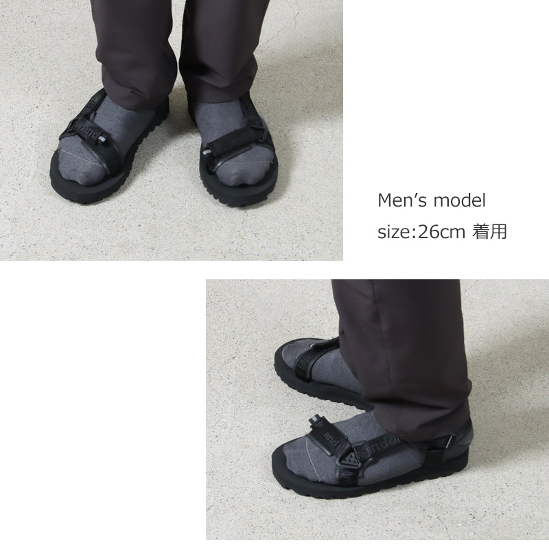and wander(アンドワンダー) Ny JQ tape sandals 画像18
