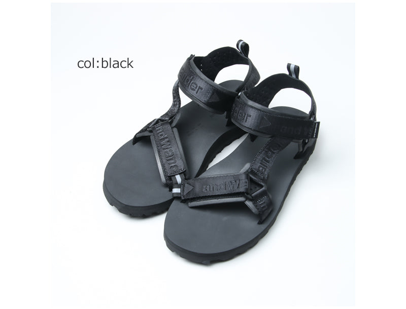 and wander(アンドワンダー) Ny JQ tape sandals 画像22