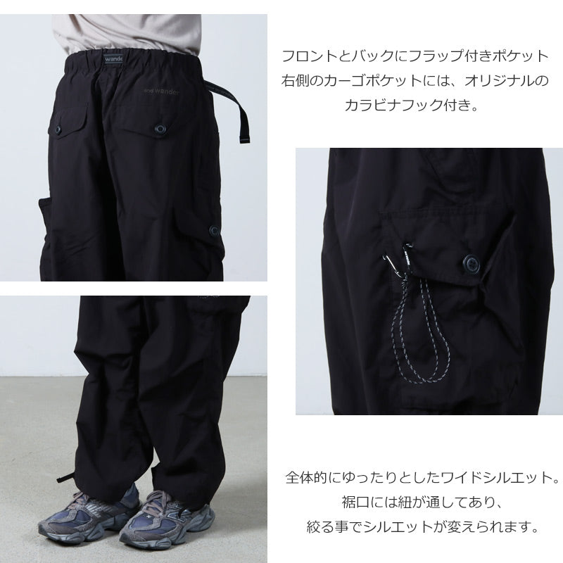 and wander(アンドワンダー) oversized cargo pants 画像6