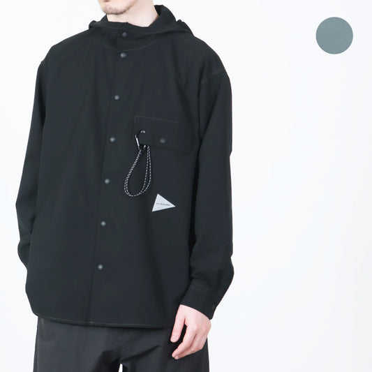 and wander(アンドワンダー) dry breathable hoodie