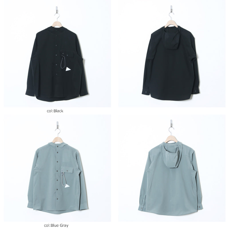 and wander(アンドワンダー) dry breathable hoodie 画像2