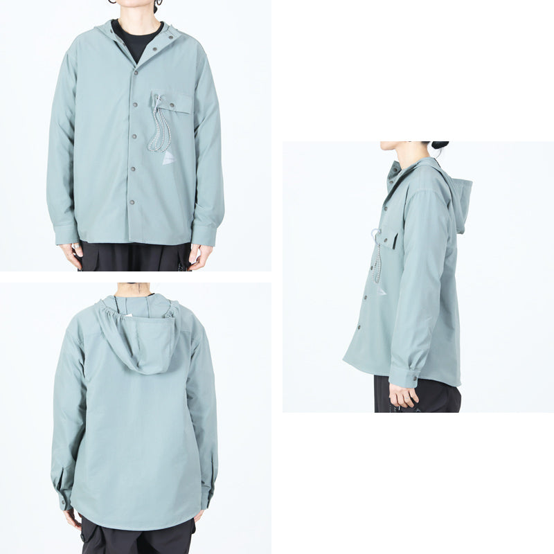 and wander(アンドワンダー) dry breathable hoodie 画像4
