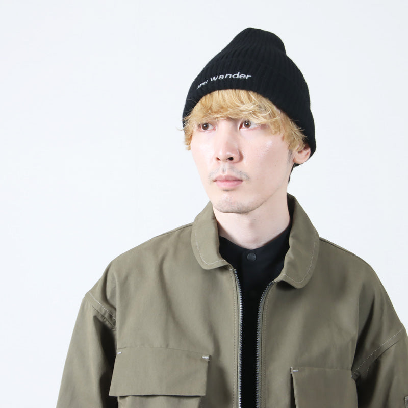 and wander(アンドワンダー) shetland wool knit cap 画像4