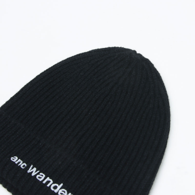 and wander(アンドワンダー) shetland wool knit cap 画像9