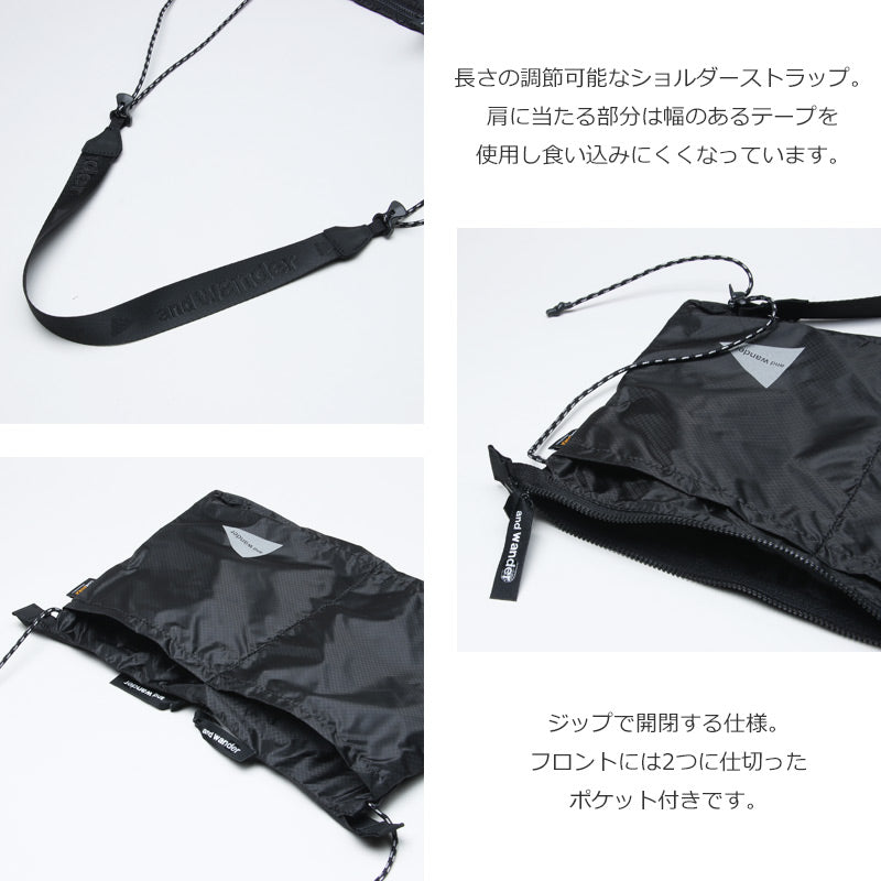and wander(アンドワンダー) sil sacoche 画像4