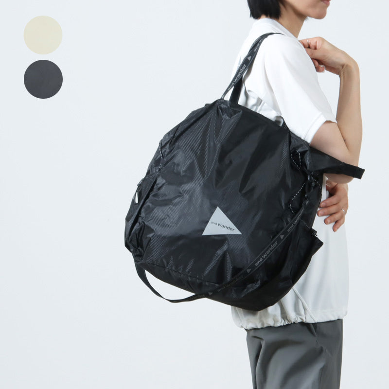 and wander(アンドワンダー) sil tote bag