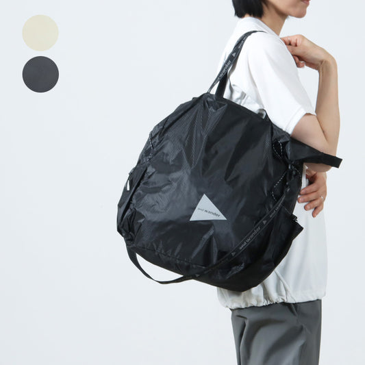 and wander(アンドワンダー) sil tote bag