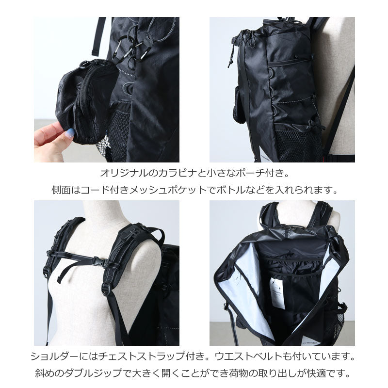 and wander(アンドワンダー) ECOPAK 30L backpack 画像5
