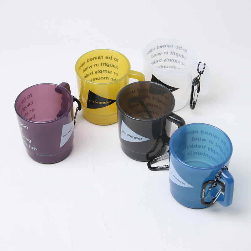 and wander(アンドワンダー) and wander logo PP mug