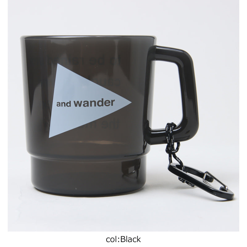 and wander(アンドワンダー) and wander logo PP mug 画像12