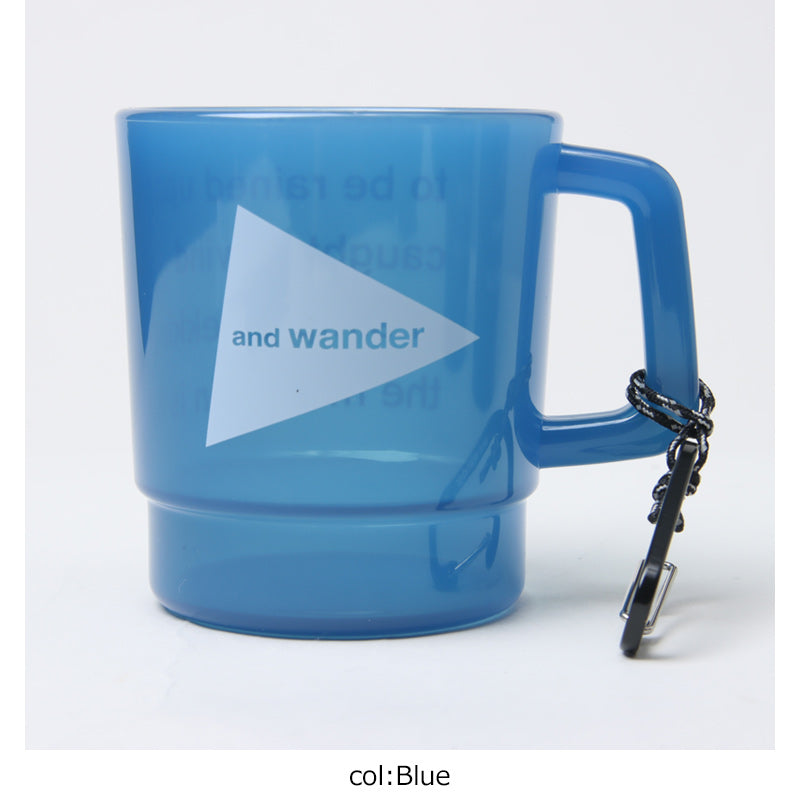 and wander(アンドワンダー) and wander logo PP mug 画像16