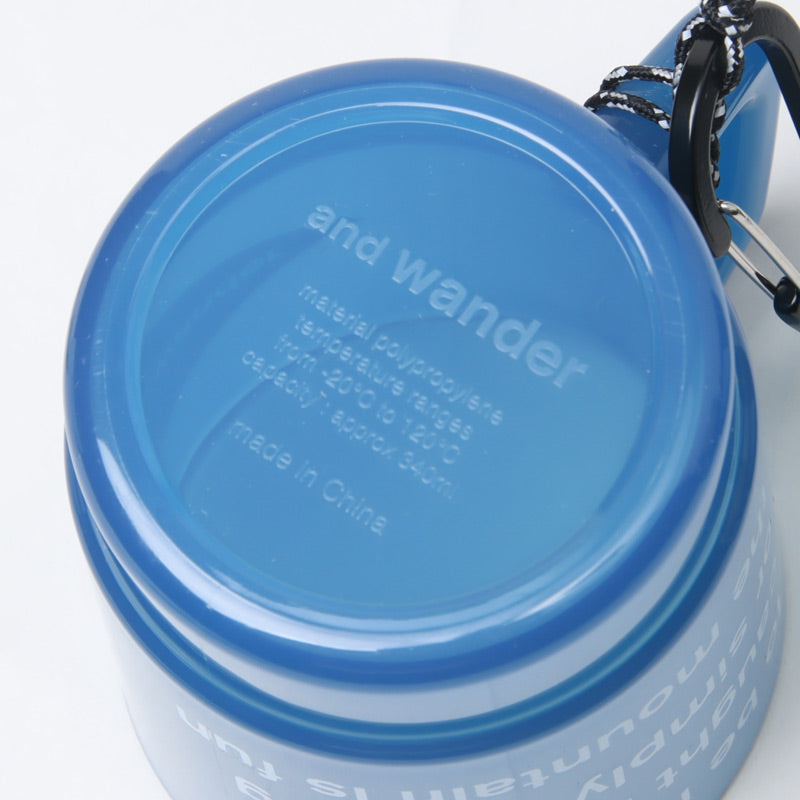 and wander(アンドワンダー) and wander logo PP mug 画像11