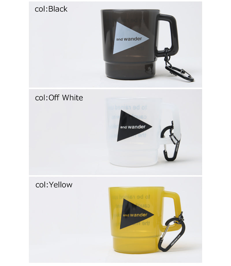 and wander(アンドワンダー) and wander logo PP mug 画像17