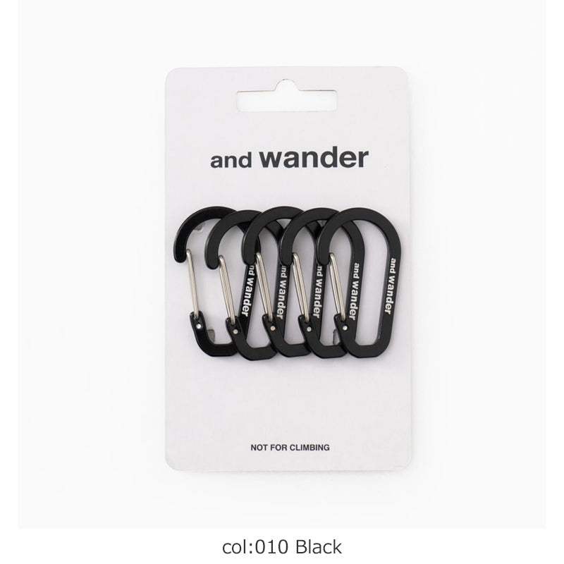 and wander(アンドワンダー) mini carabiner set 画像4