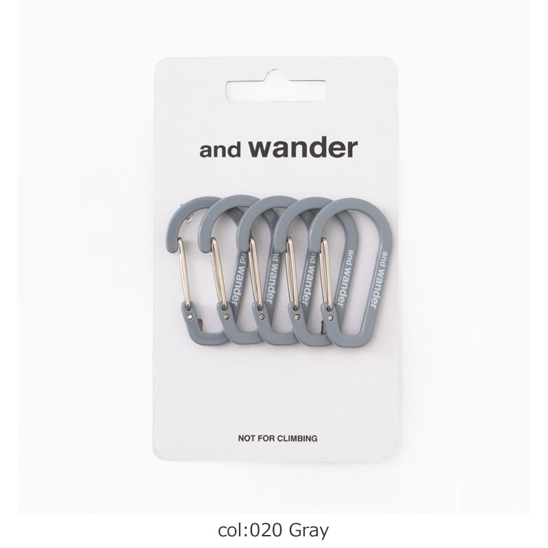 and wander(アンドワンダー) mini carabiner set 画像5