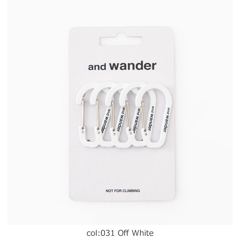 and wander(アンドワンダー) mini carabiner set 画像6