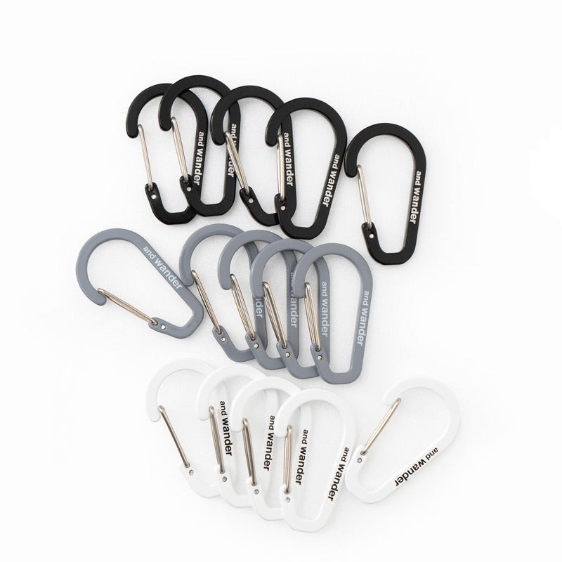 and wander(アンドワンダー) mini carabiner set 画像3
