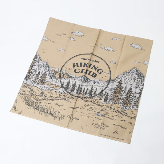 and wander(アンドワンダー) hiking club bandanna