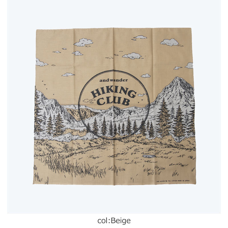 and wander(アンドワンダー) hiking club bandanna 画像8