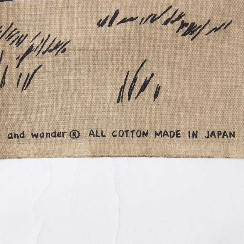 and wander(アンドワンダー) hiking club bandanna 画像5