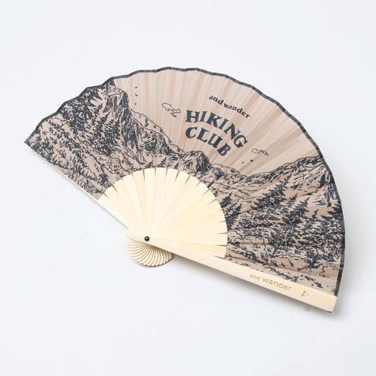 and wander(アンドワンダー) hiking club folding hand fan