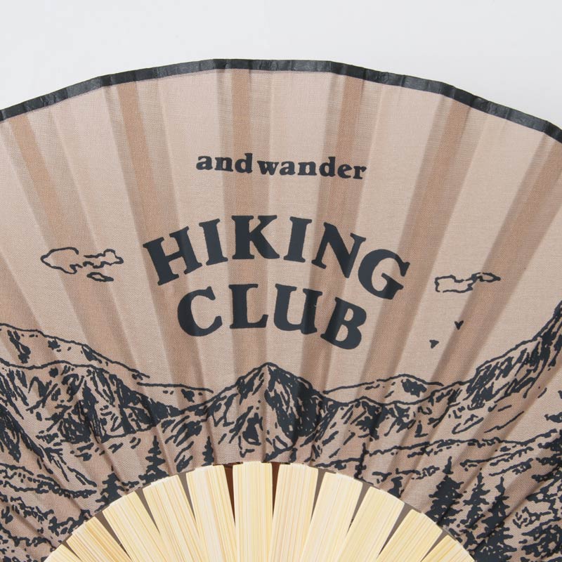 and wander(アンドワンダー) hiking club folding hand fan 画像5