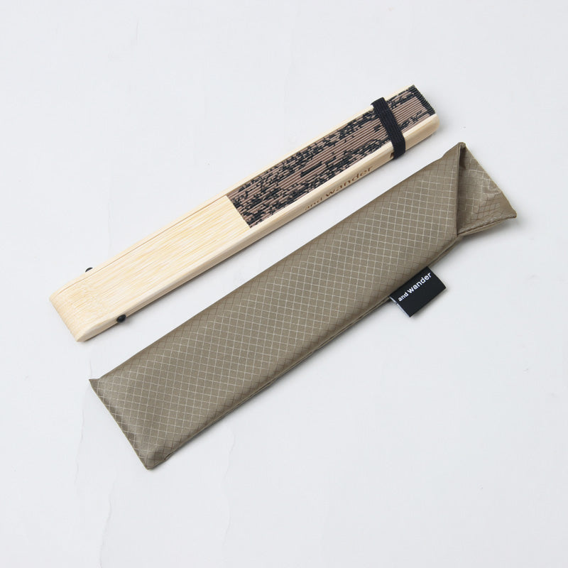 and wander(アンドワンダー) hiking club folding hand fan 画像6
