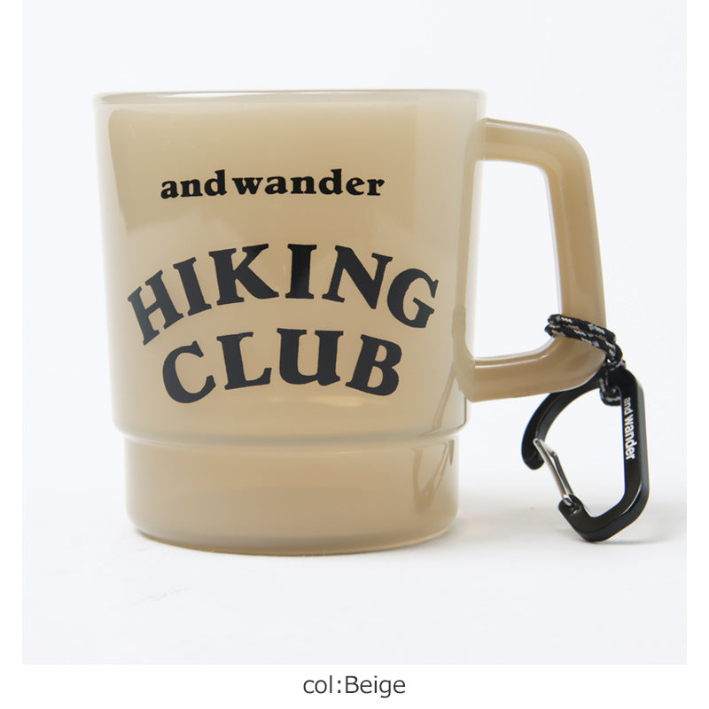 and wander(アンドワンダー) hiking club PP mug 画像7