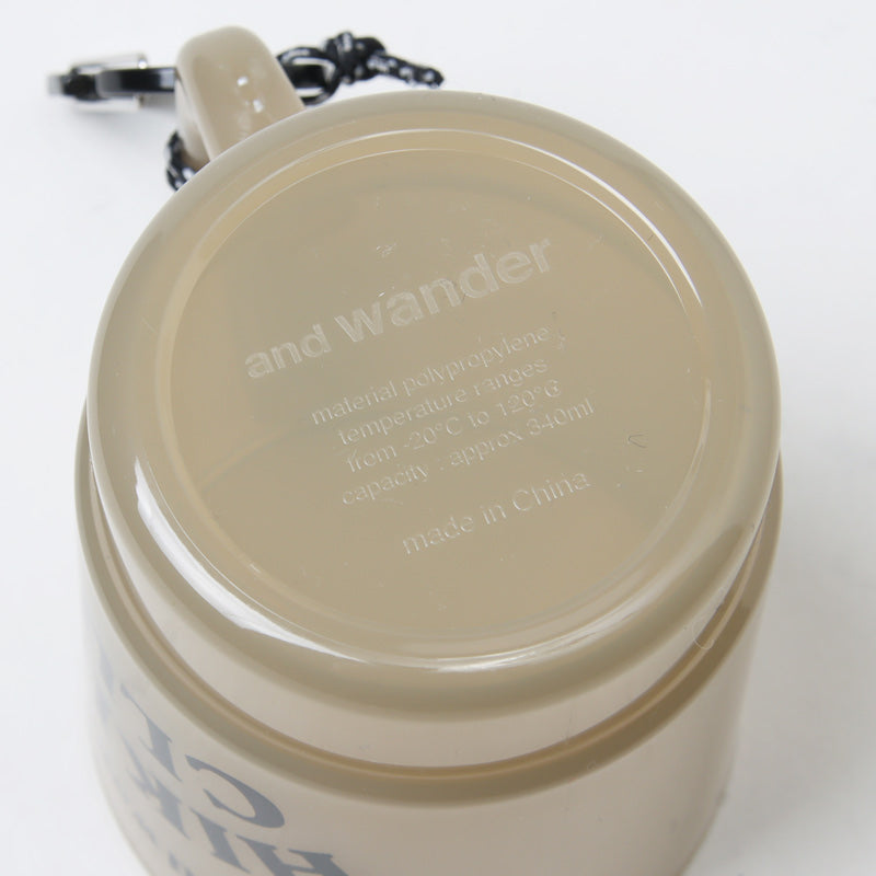 and wander(アンドワンダー) hiking club PP mug 画像5
