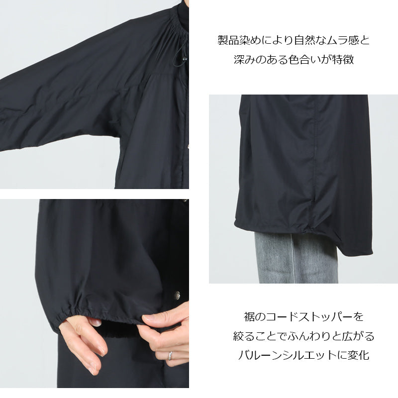 THE NORTH FACE PURPLE LABEL(ザ ノースフェイス パープルレーベル) Garment Dyed Nylon Field Shirred Coat 画像5